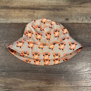 Home Depot Cartoon Character Bucket Hat Boonie Fisherman Cap Beige / Orange READ